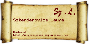 Szkenderovics Laura névjegykártya